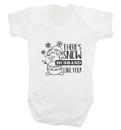 There's snow husband like you baby vest white 18-24 months