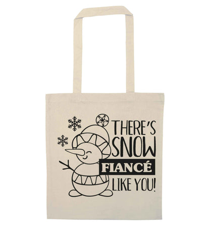 There's snow fiance like you natural tote bag