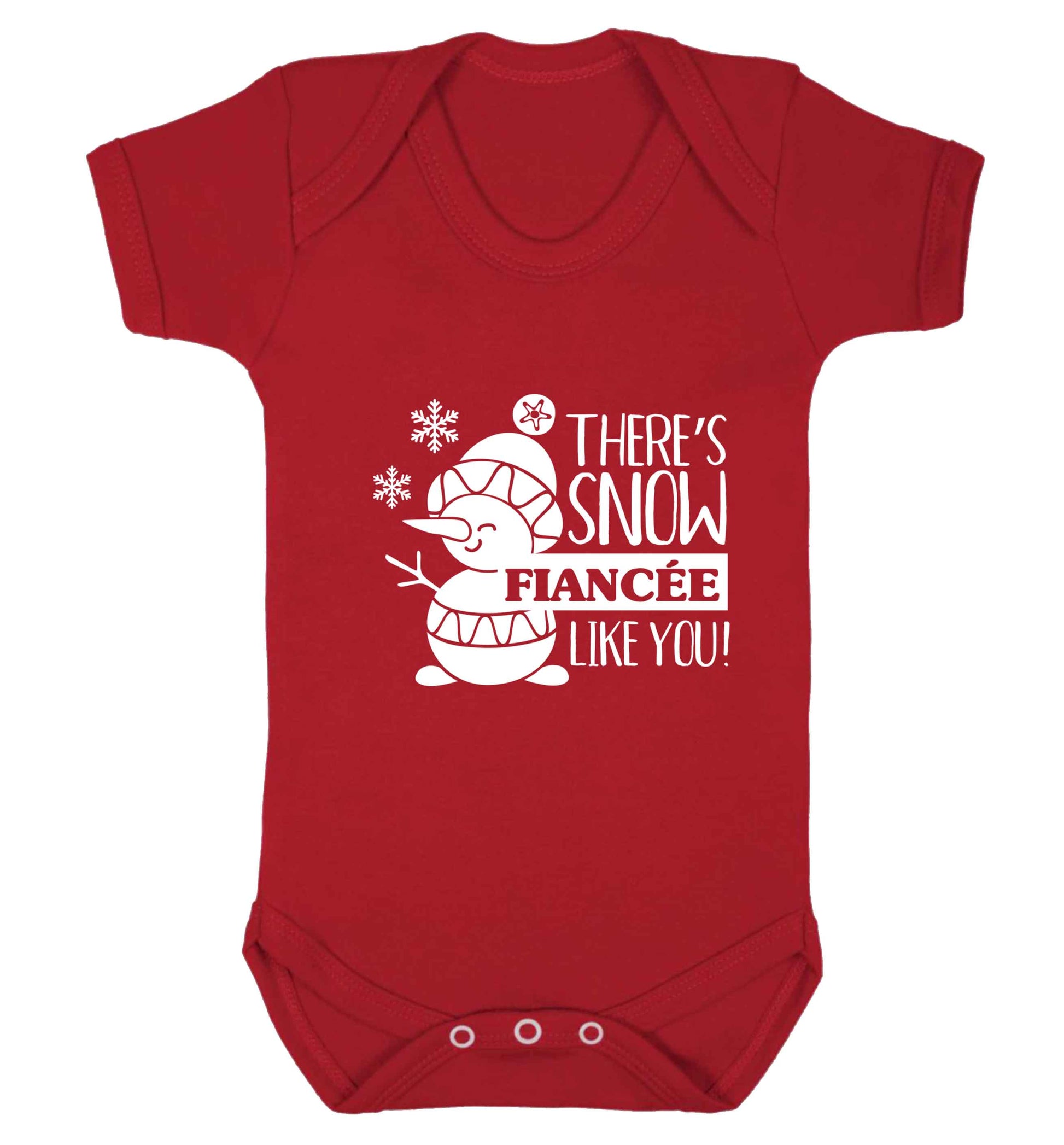 There's snow fiancee like you baby vest red 18-24 months