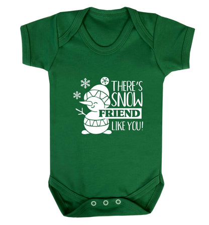 There's snow friend like you baby vest green 18-24 months