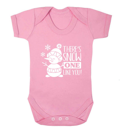 There's snow one like you baby vest pale pink 18-24 months
