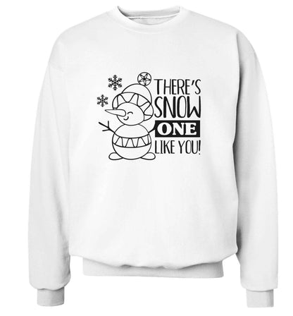 There's snow one like you adult's unisex white sweater 2XL