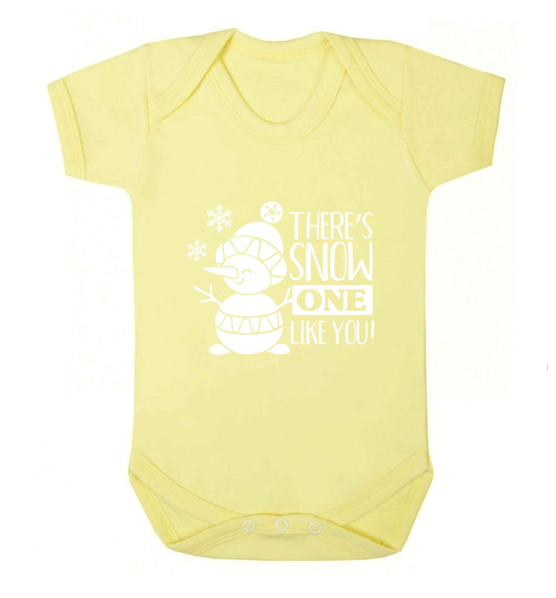 There's snow one like you baby vest pale yellow 18-24 months