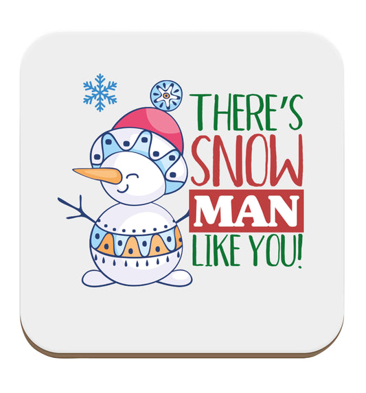 There's snow man like you set of four coasters