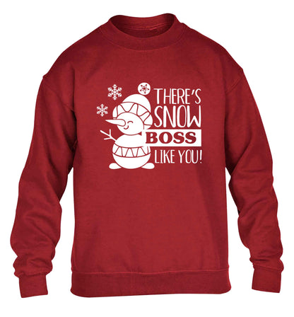 There's snow boss like you children's grey sweater 12-13 Years