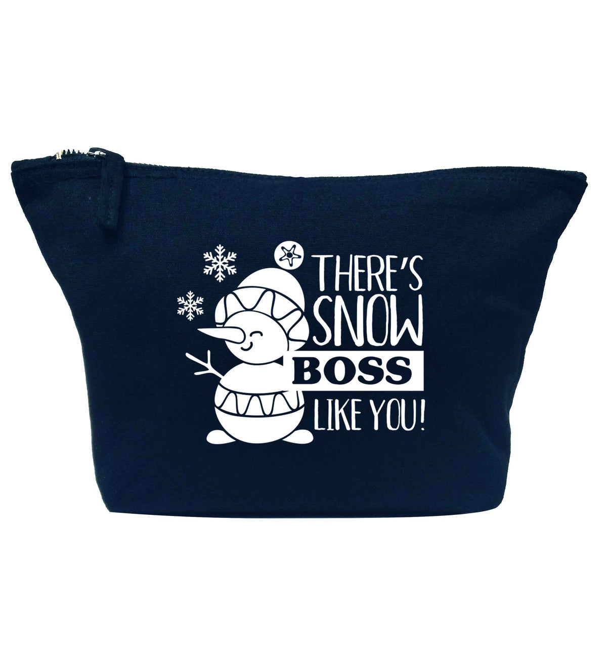 There's snow boss like you navy makeup bag