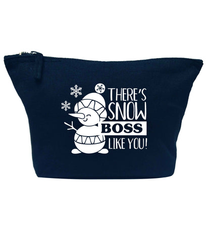 There's snow boss like you navy makeup bag