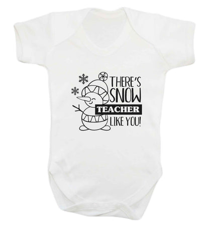There's snow teacher like you baby vest white 18-24 months
