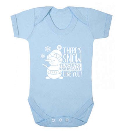 There's snow teaching assistant like you baby vest pale blue 18-24 months
