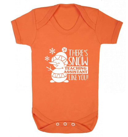 There's snow teaching assistant like you baby vest orange 18-24 months