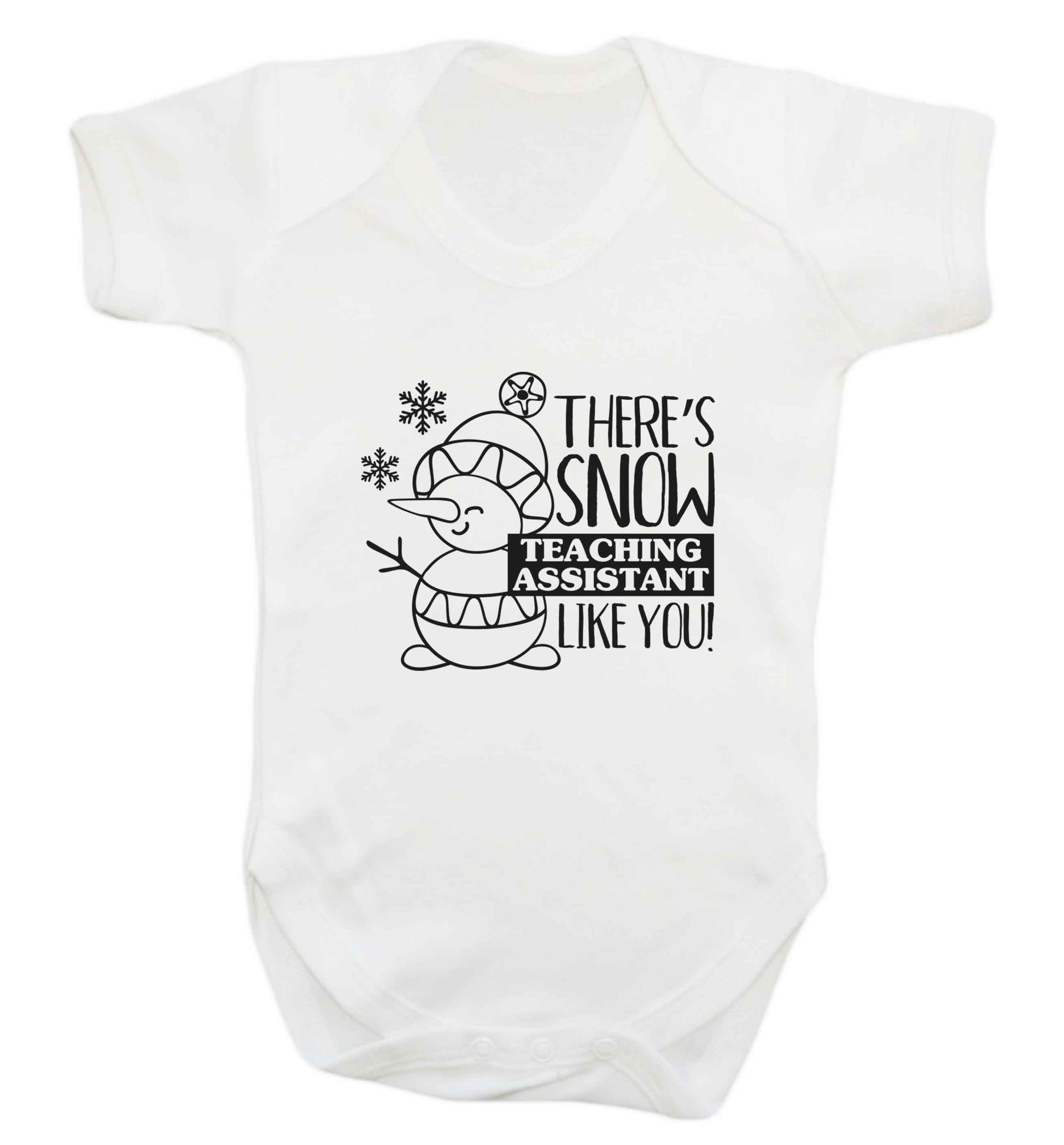 There's snow teaching assistant like you baby vest white 18-24 months