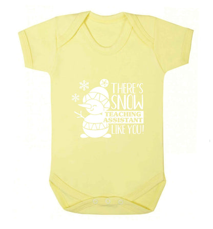 There's snow teaching assistant like you baby vest pale yellow 18-24 months