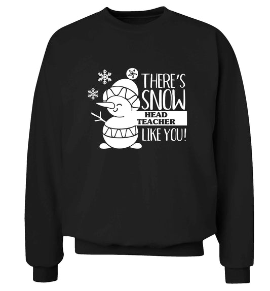 There's snow head teacher like you adult's unisex black sweater 2XL