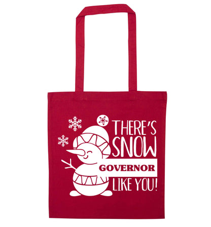 There's snow governor like you red tote bag