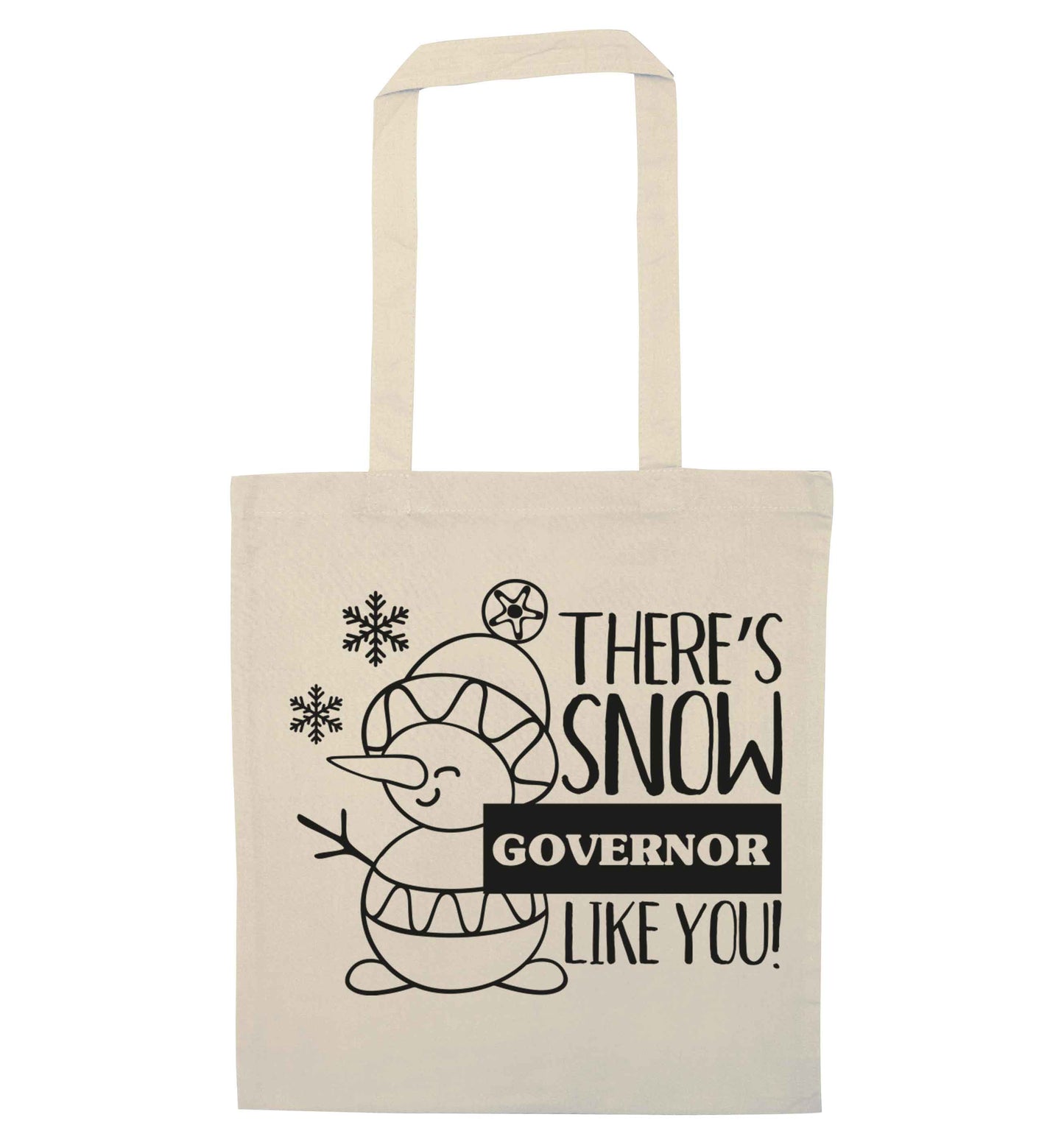 There's snow governor like you natural tote bag