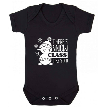 There's snow class like you baby vest black 18-24 months