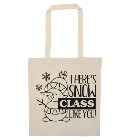 There's snow class like you natural tote bag
