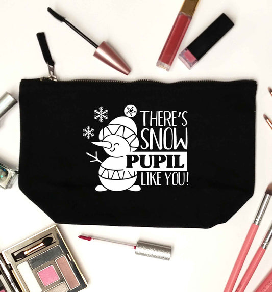 There's snow pupil like you black makeup bag
