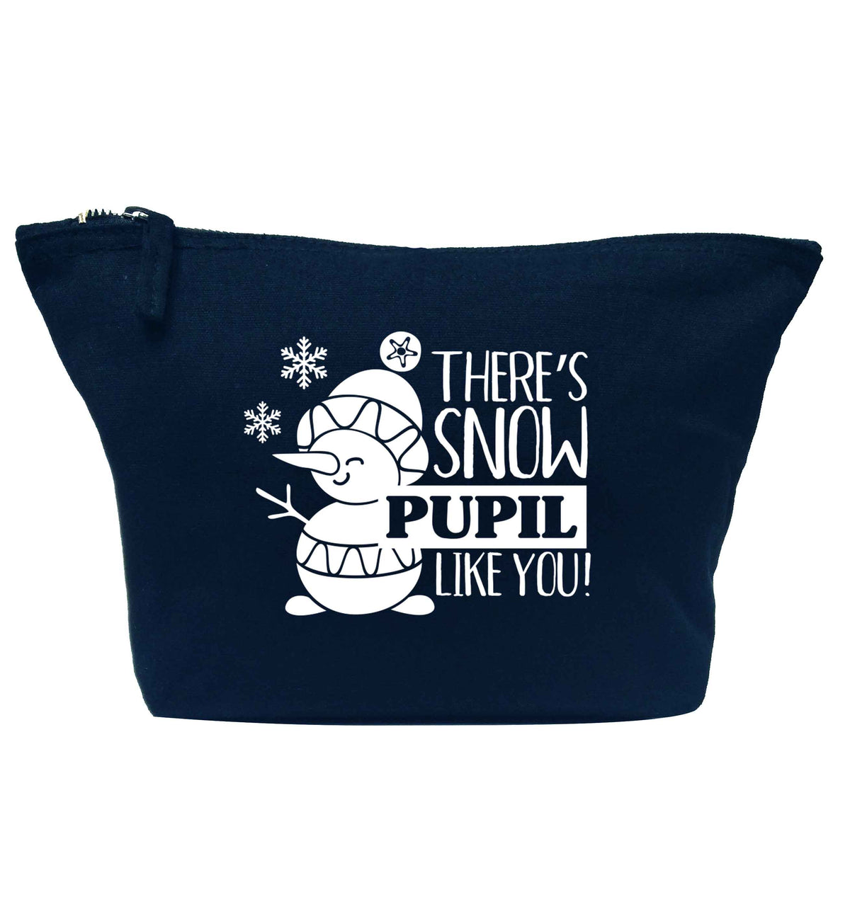 There's snow pupil like you navy makeup bag