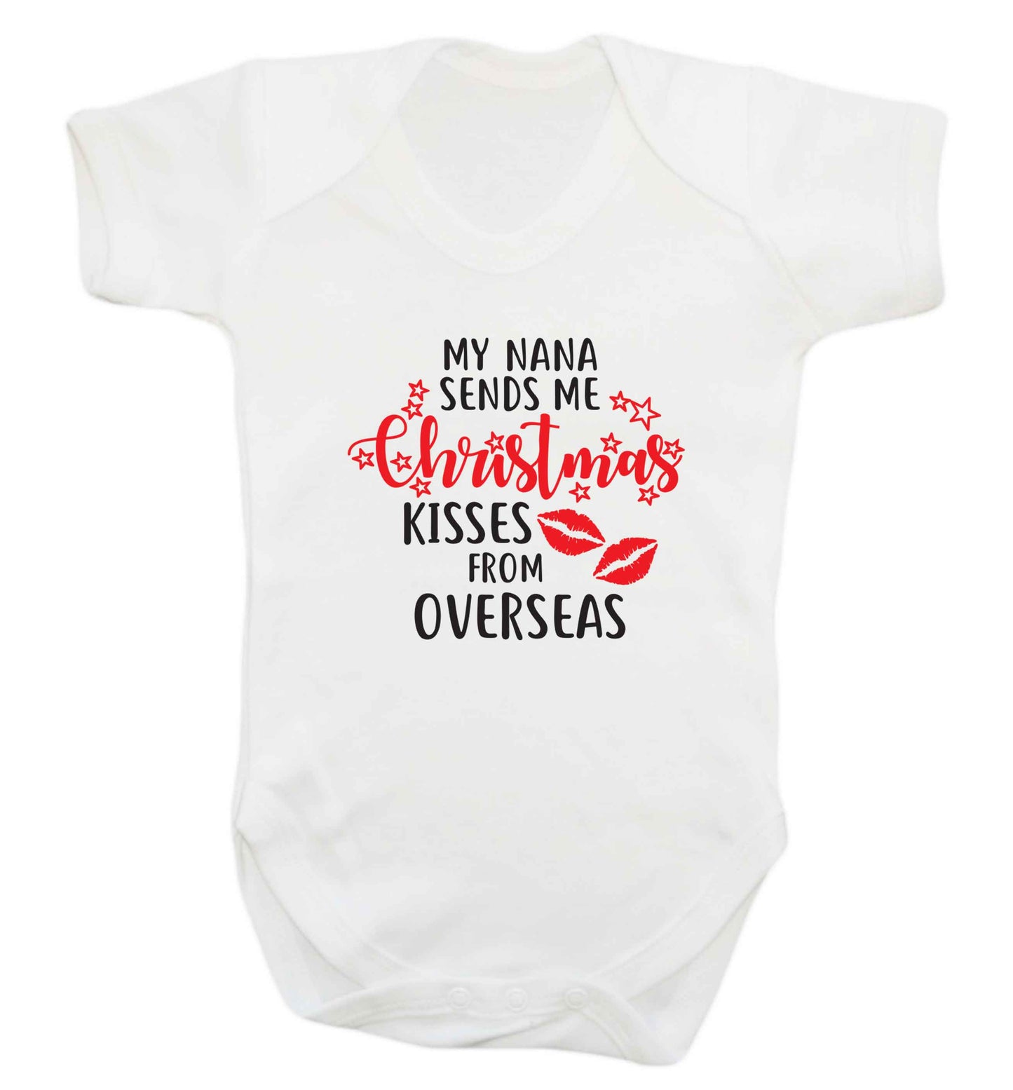 Grandma Christmas Kisses Overseas baby vest white 18-24 months