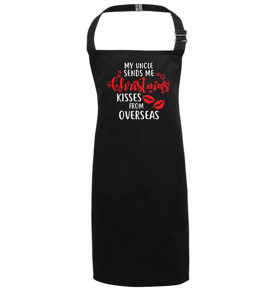 Brother Christmas Kisses Overseas black apron 7-10 years