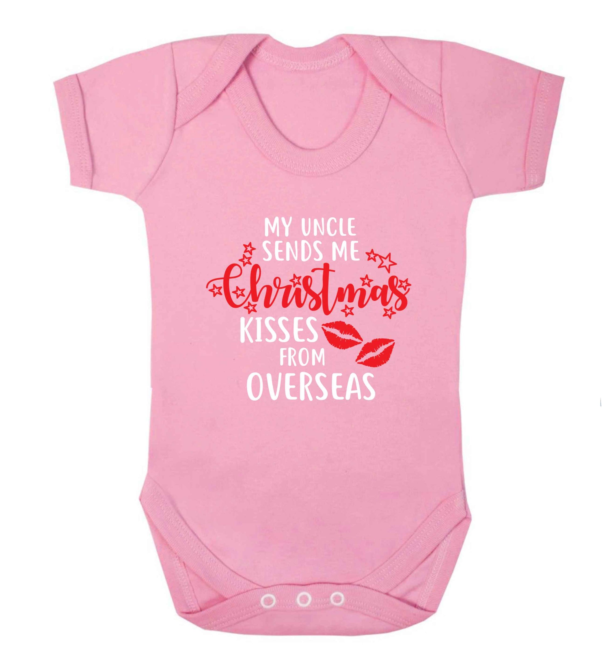 Brother Christmas Kisses Overseas baby vest pale pink 18-24 months