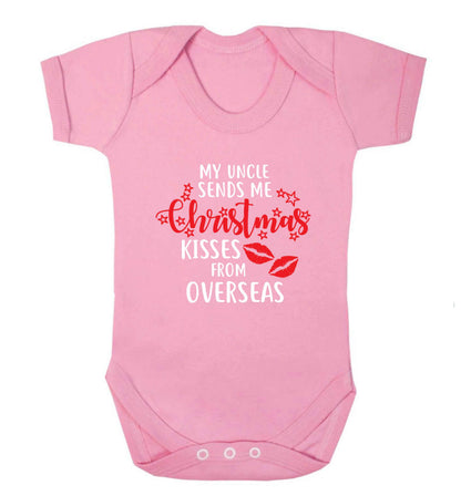 Brother Christmas Kisses Overseas baby vest pale pink 18-24 months