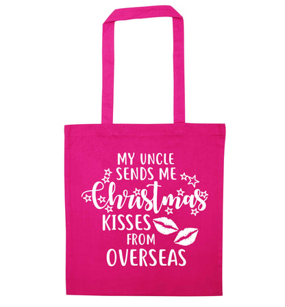 Brother Christmas Kisses Overseas pink tote bag