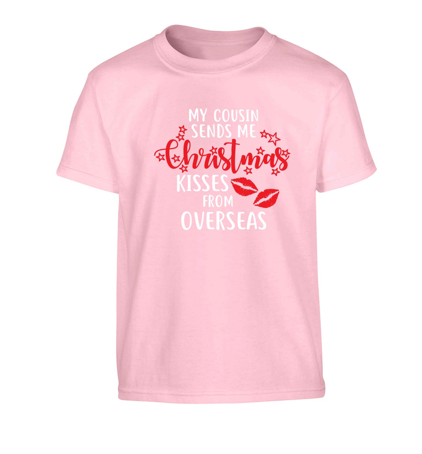 Auntie Christmas Kisses Overseas Children's light pink Tshirt 12-13 Years