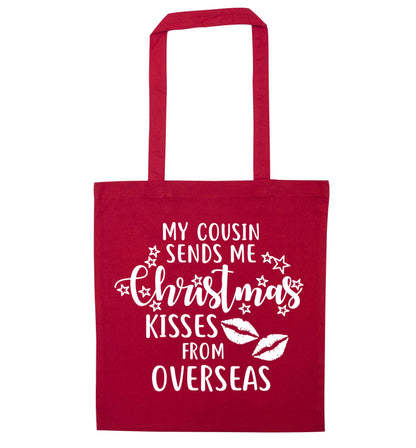 Auntie Christmas Kisses Overseas red tote bag