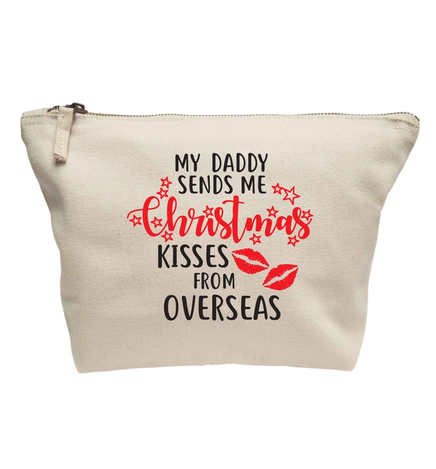 Daddy Christmas Kisses Overseas | Makeup / wash bag