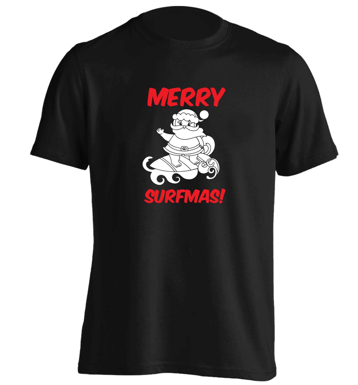 Daddy Christmas Kisses Overseas adults unisex black Tshirt 2XL