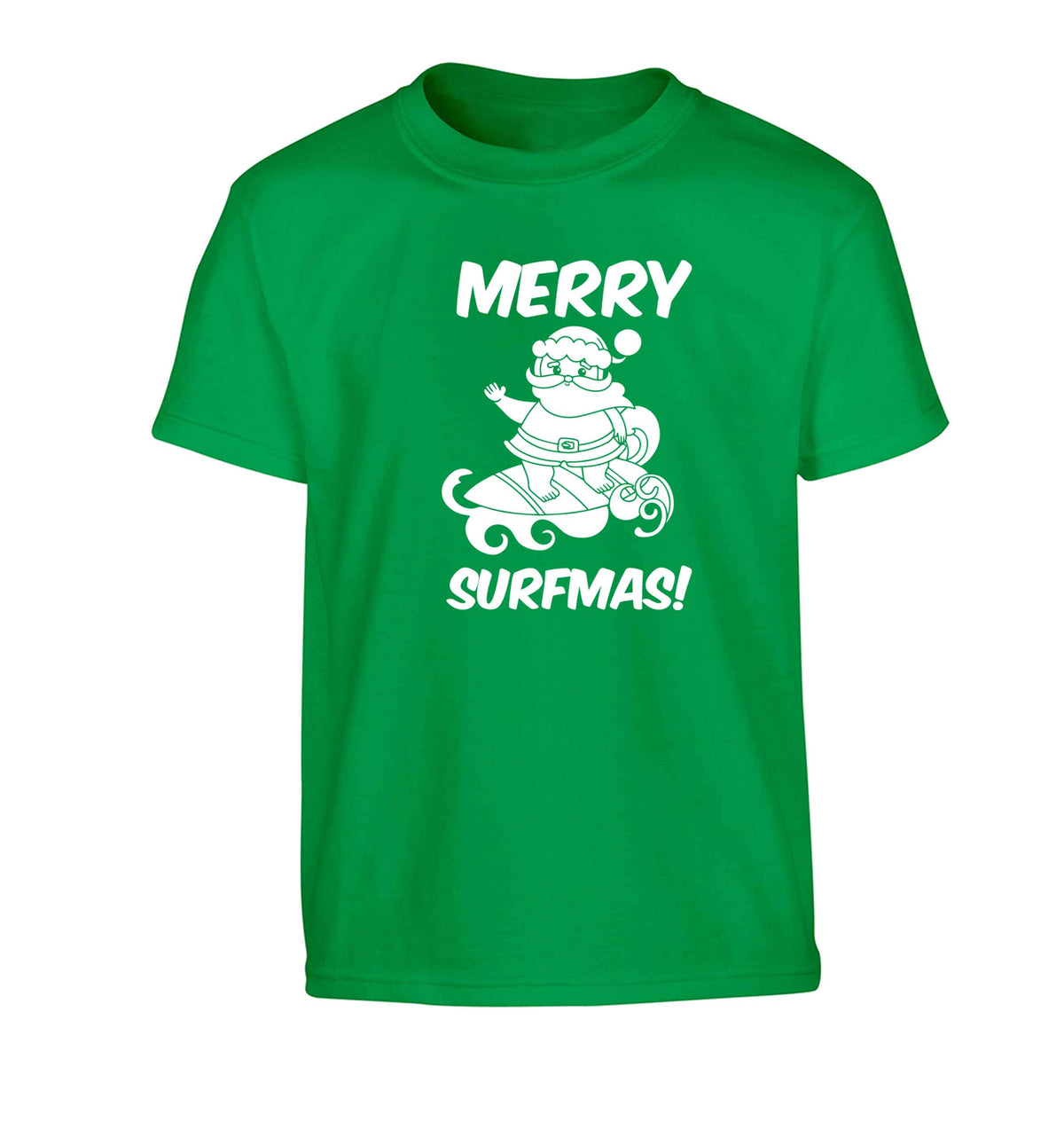 Daddy Christmas Kisses Overseas Children's green Tshirt 12-13 Years
