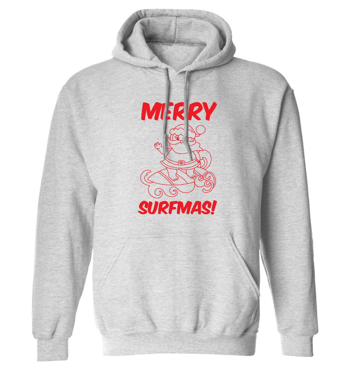 Daddy Christmas Kisses Overseas adults unisex grey hoodie 2XL