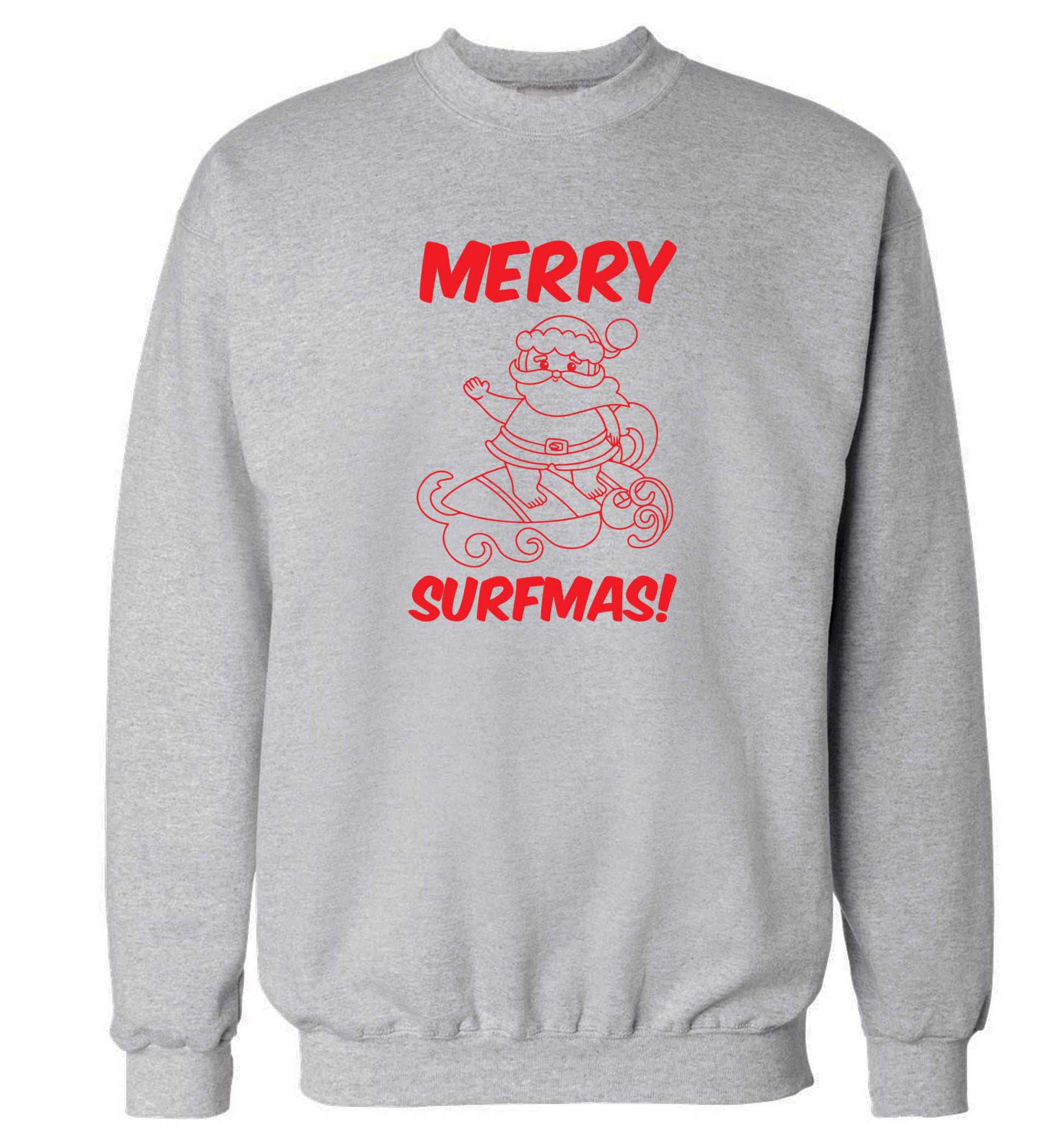 Daddy Christmas Kisses Overseas adult's unisex grey sweater 2XL