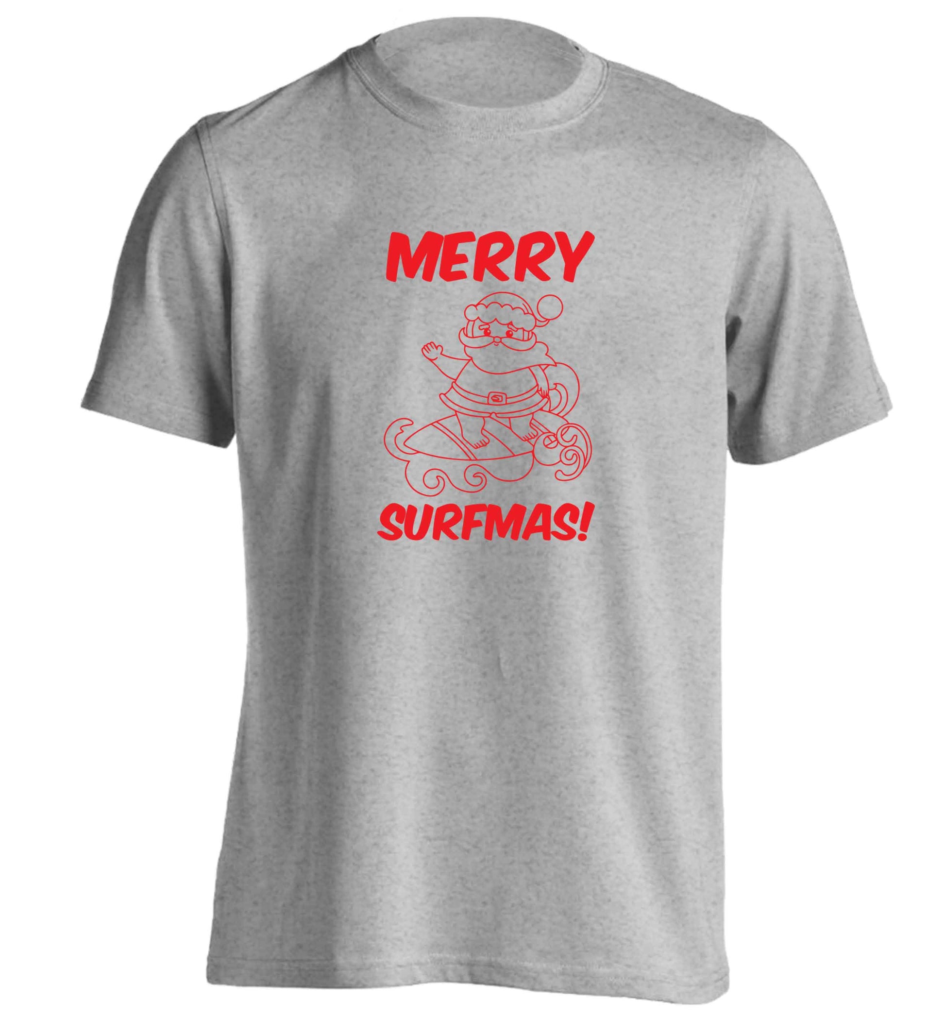 Daddy Christmas Kisses Overseas adults unisex grey Tshirt 2XL