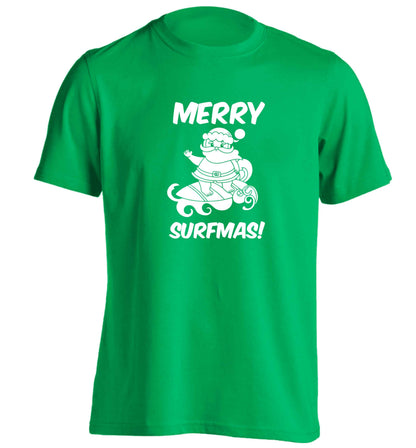 Daddy Christmas Kisses Overseas adults unisex green Tshirt 2XL