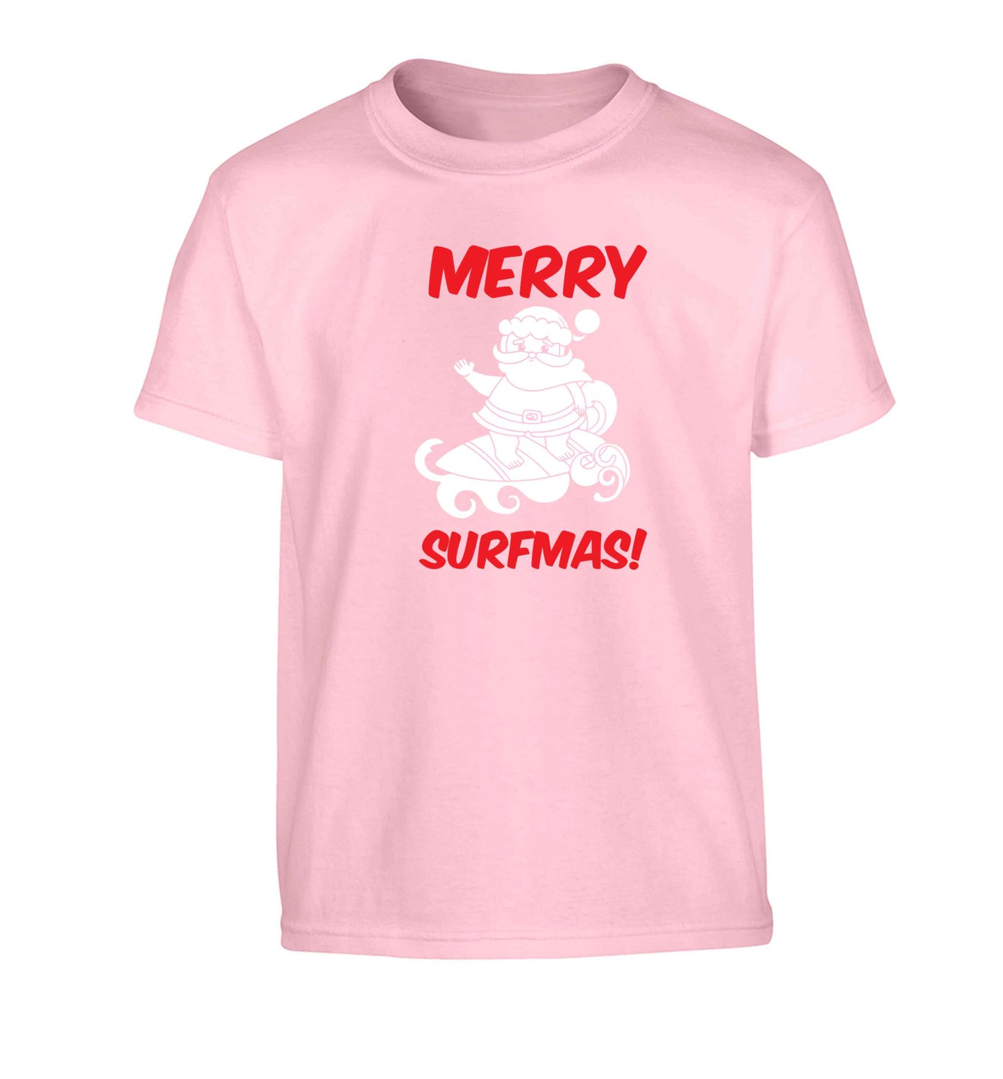 Daddy Christmas Kisses Overseas Children's light pink Tshirt 12-13 Years