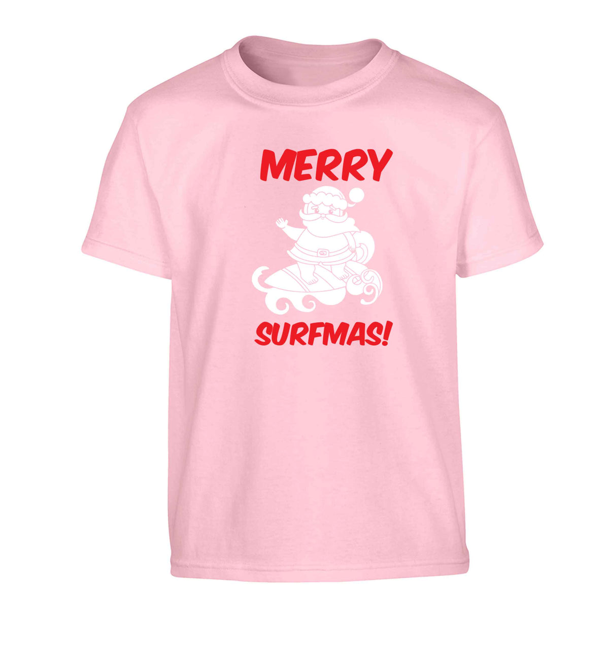 Daddy Christmas Kisses Overseas Children's light pink Tshirt 12-13 Years