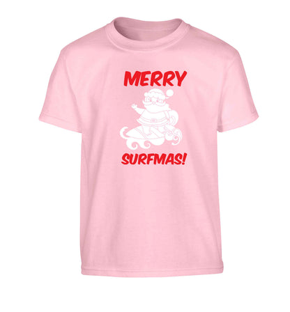 Daddy Christmas Kisses Overseas Children's light pink Tshirt 12-13 Years
