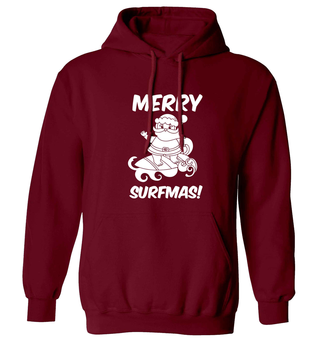 Daddy Christmas Kisses Overseas adults unisex maroon hoodie 2XL