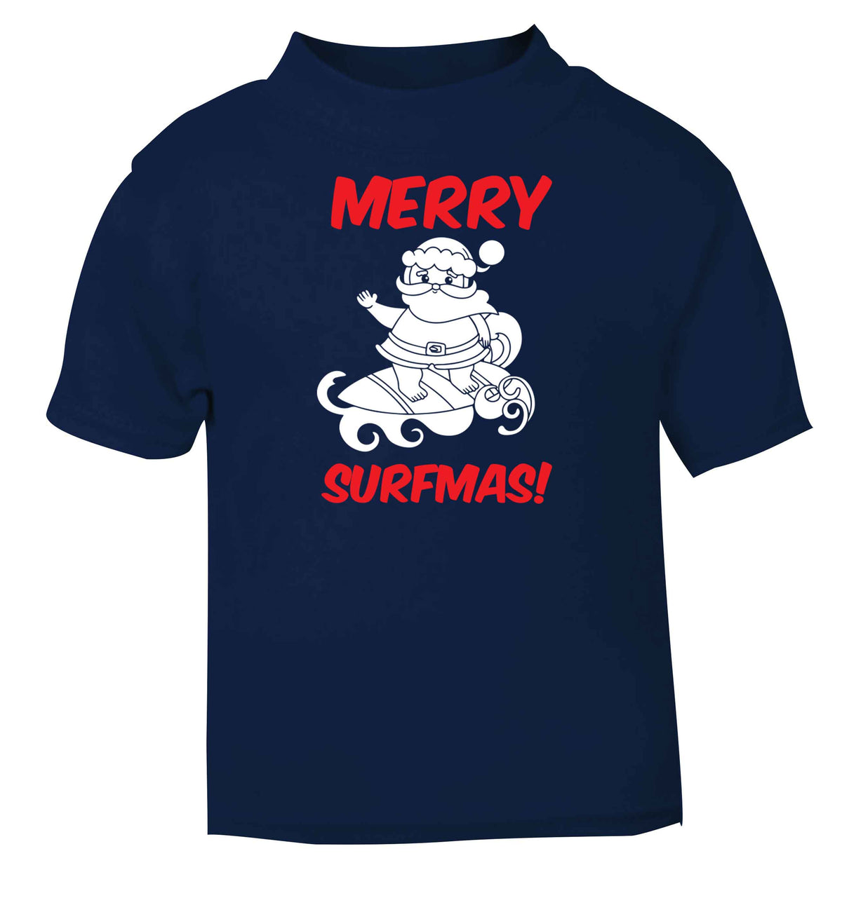 Daddy Christmas Kisses Overseas navy baby toddler Tshirt 2 Years