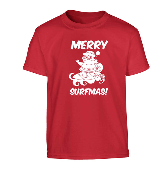 Daddy Christmas Kisses Overseas Children's red Tshirt 12-13 Years