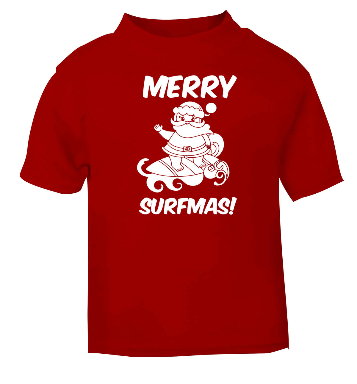 Daddy Christmas Kisses Overseas red baby toddler Tshirt 2 Years