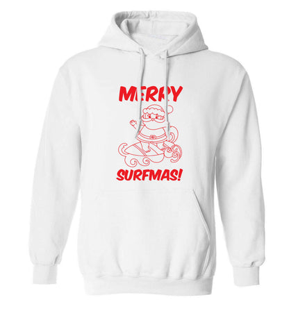 Daddy Christmas Kisses Overseas adults unisex white hoodie 2XL