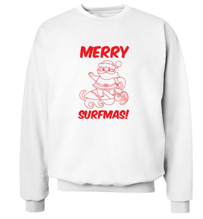 Daddy Christmas Kisses Overseas adult's unisex white sweater 2XL