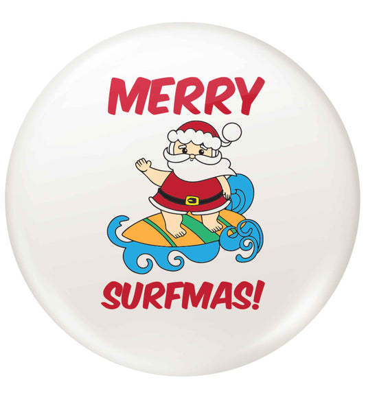 Daddy Christmas Kisses Overseas small 25mm Pin badge