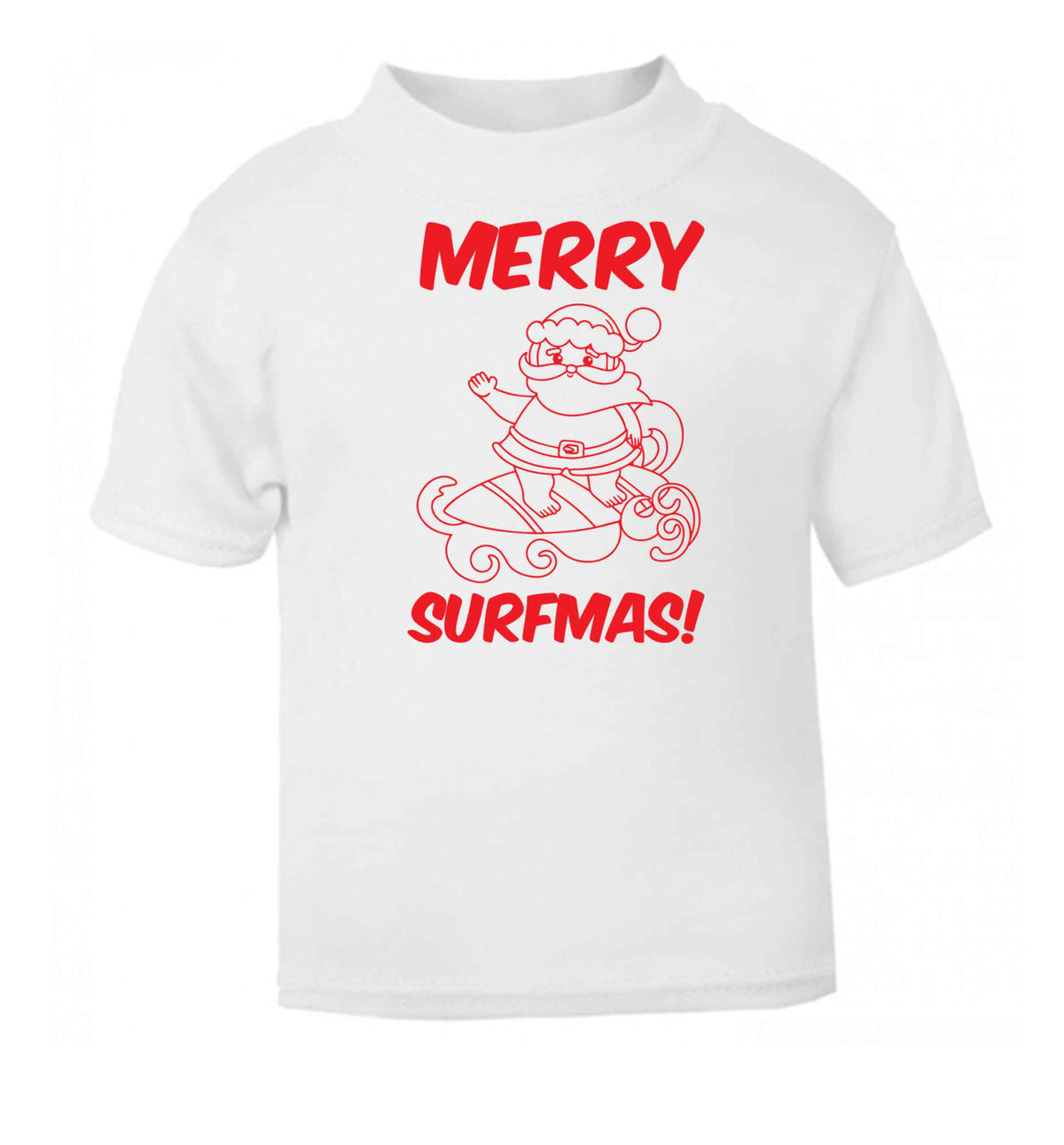 Daddy Christmas Kisses Overseas white baby toddler Tshirt 2 Years