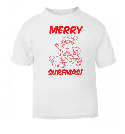Daddy Christmas Kisses Overseas white baby toddler Tshirt 2 Years