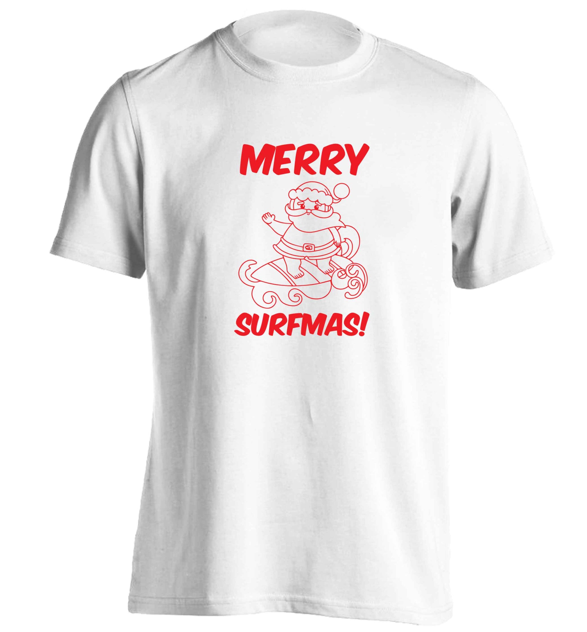 Daddy Christmas Kisses Overseas adults unisex white Tshirt 2XL